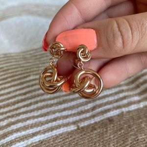 Kendra Scott love knot earring rose gold NWOT